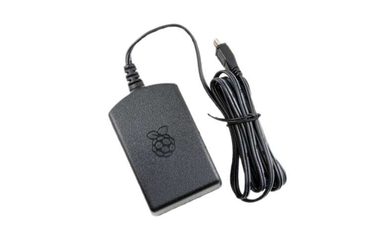 Raspberry Pi 3 Model B Official AC Adapter [Black] - Raspberry Pi | VideoGameX